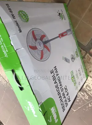 Get Yourself Affordable IWIN 18'' Rechargeable Solar Fan