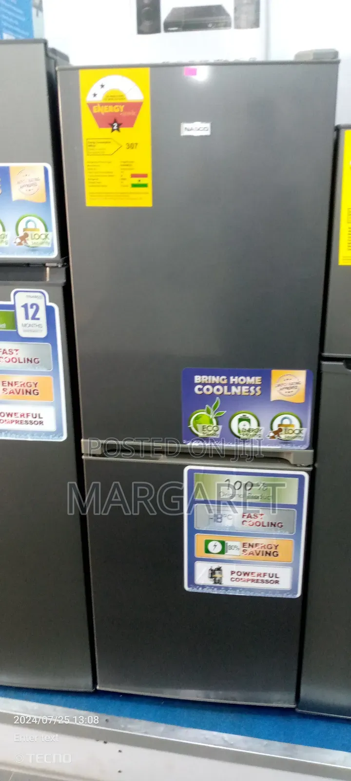 Excellence Nasco 170 Littres Double Door Fridge