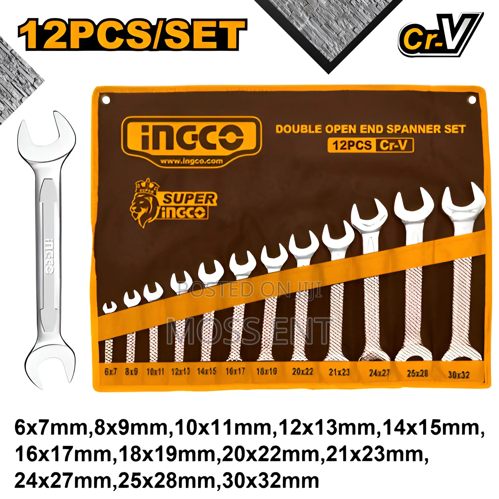 Double Open End Spanner Set 12pcs - Hkspa2142