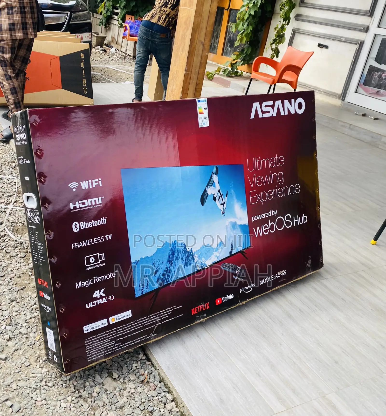 Unique Design Asano 65” Webos Ultra HD Smart Tv.