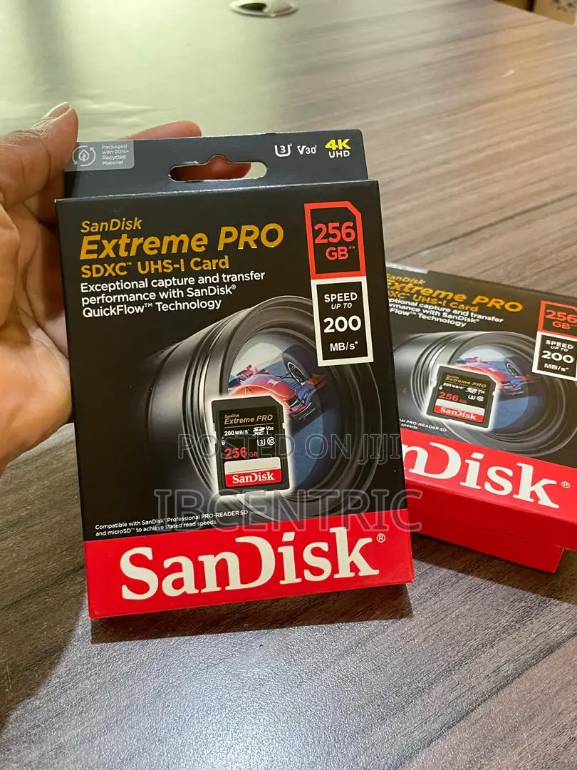 Sandisk 256GB Extreme Pro Camera Card