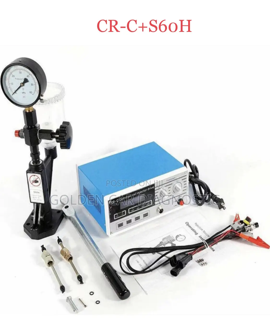 Diesel Cr-c Common Rail+S60h Common Injector Rail Tester
