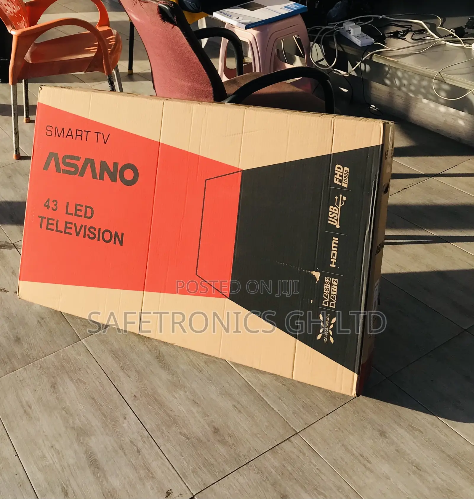 Essential Asano (Black) 43 Inch Smart Led UHD Tv 