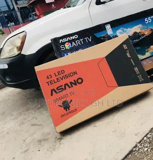(Black) Asano 43 Inch Smart Original New Led Tv 