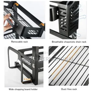 TOOLKISS Spice Rack, 3-Tier Bathroom/Kithen Organizer