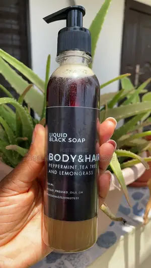 Raw Organic Liquid Black Soap