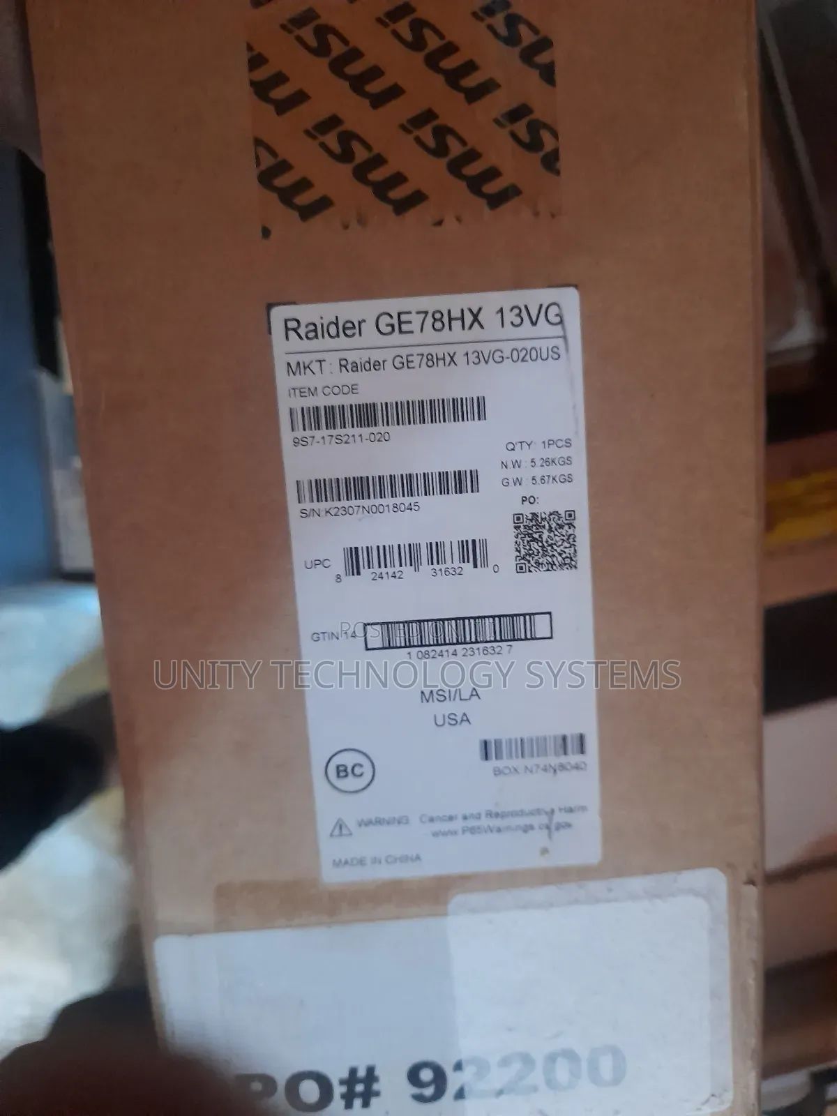 New Laptop MSI GT80 Titan 32GB Intel Core i9 SSD 2T