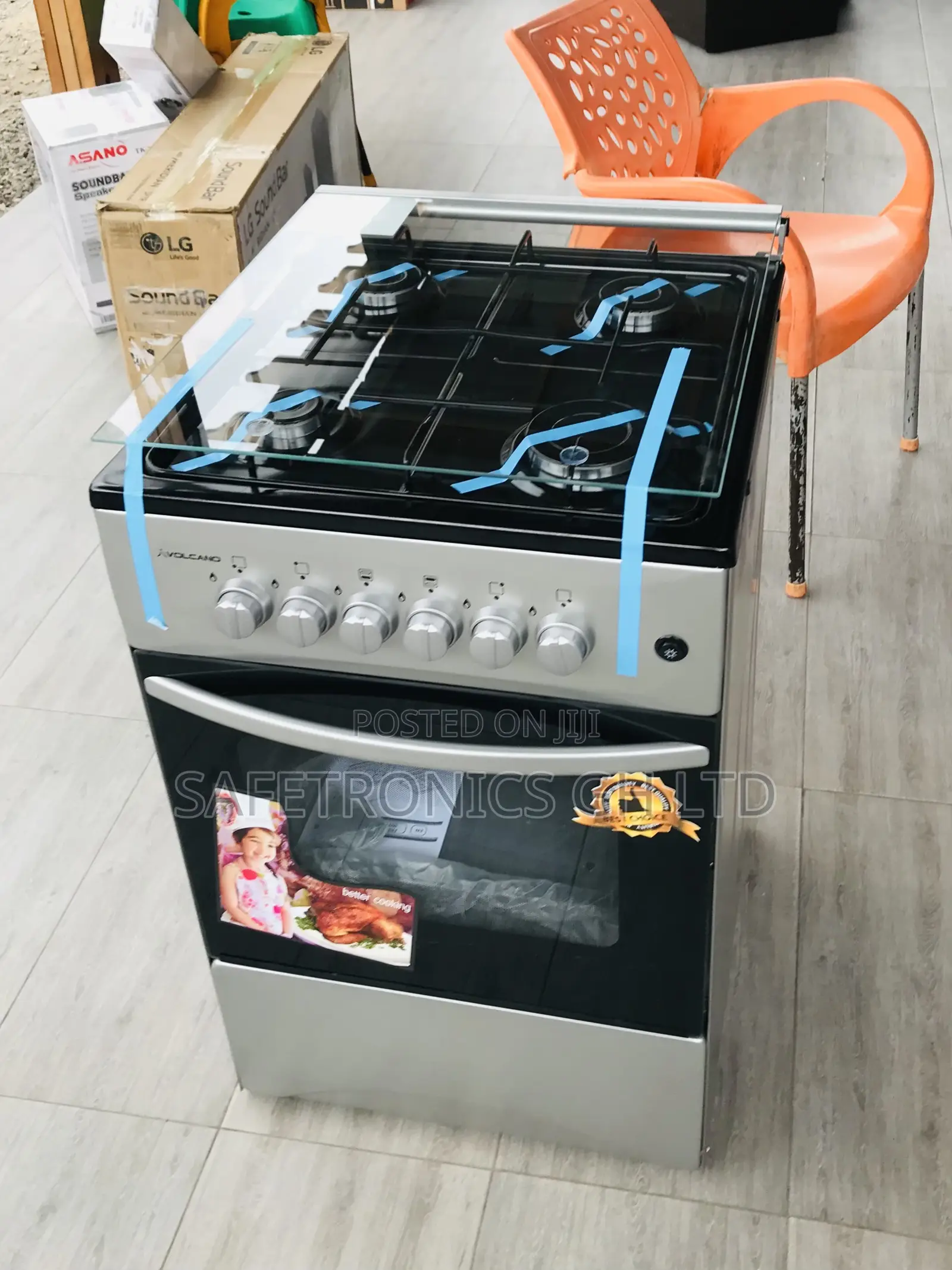 Volcano 4 Gas Burner Oven/Grill 50/50 (Gray) 