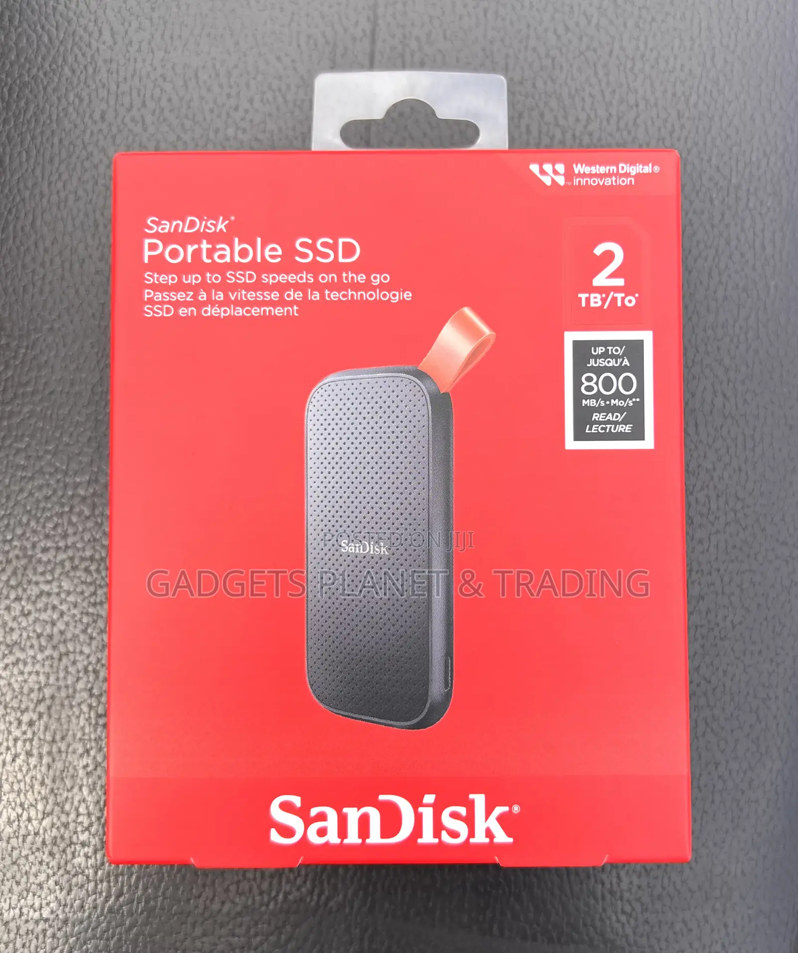 2 Terabytes Sandisk Portable SSD 2tb / to - 800mb/S