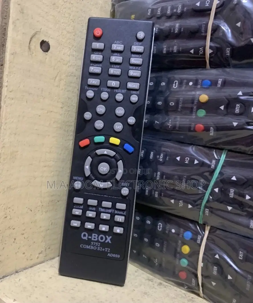 Affordable Q-Box Remote Control(Black).