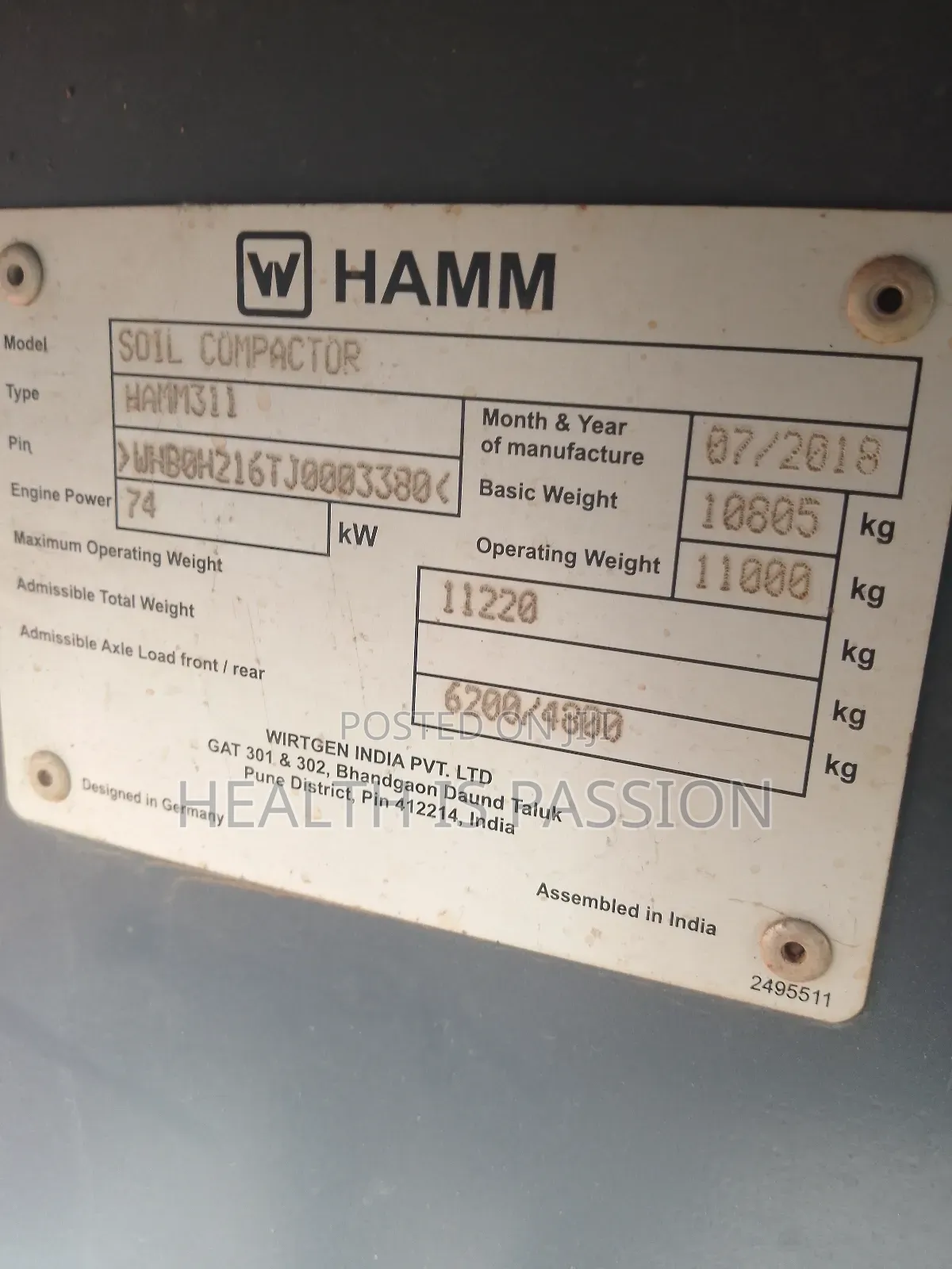 3 Pieces of HAMM Compactors for Quick Sale. Rebust Machines