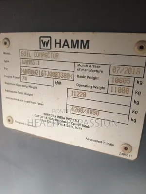 Fairly Used Soil Compactors in Good Working Condition