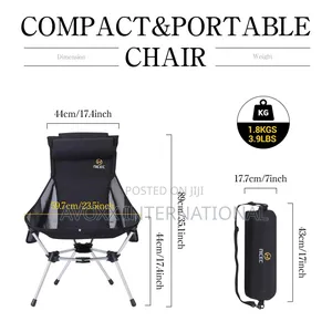 Nice C Ultralight High Back Folding Camping Chair, 2 Pieces
