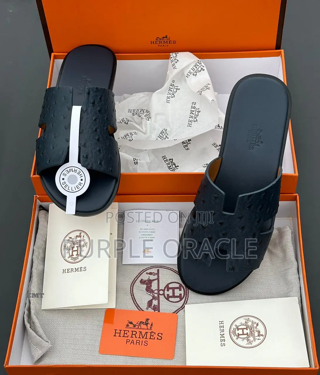 Executive Class Slippers for Gentlemen by Hermes.