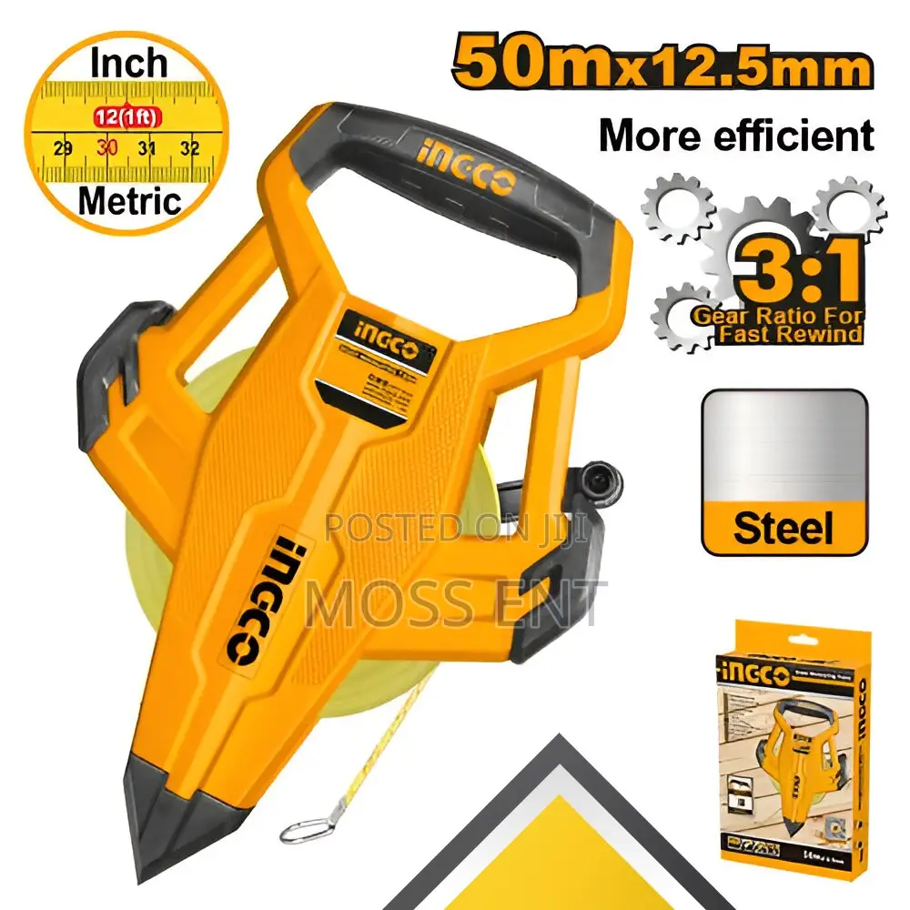 Steel Measuring Tape 50mx12.5mm - Hsmt8550