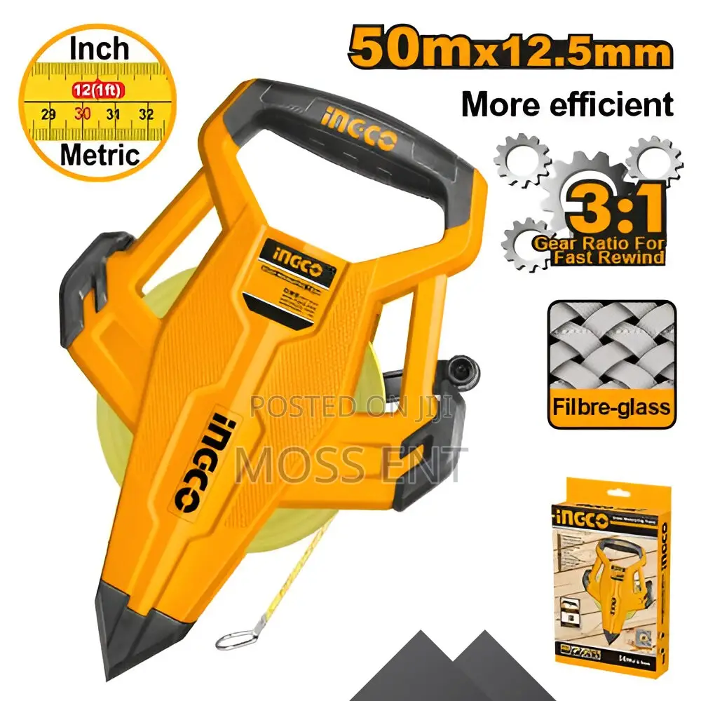 Fibreglass Measuring Tape 50mx12.5mm - Hfmt8350