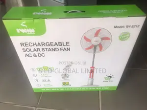 Locate Precious 18'' IWIN Rechargeable Solar Stand Fan
