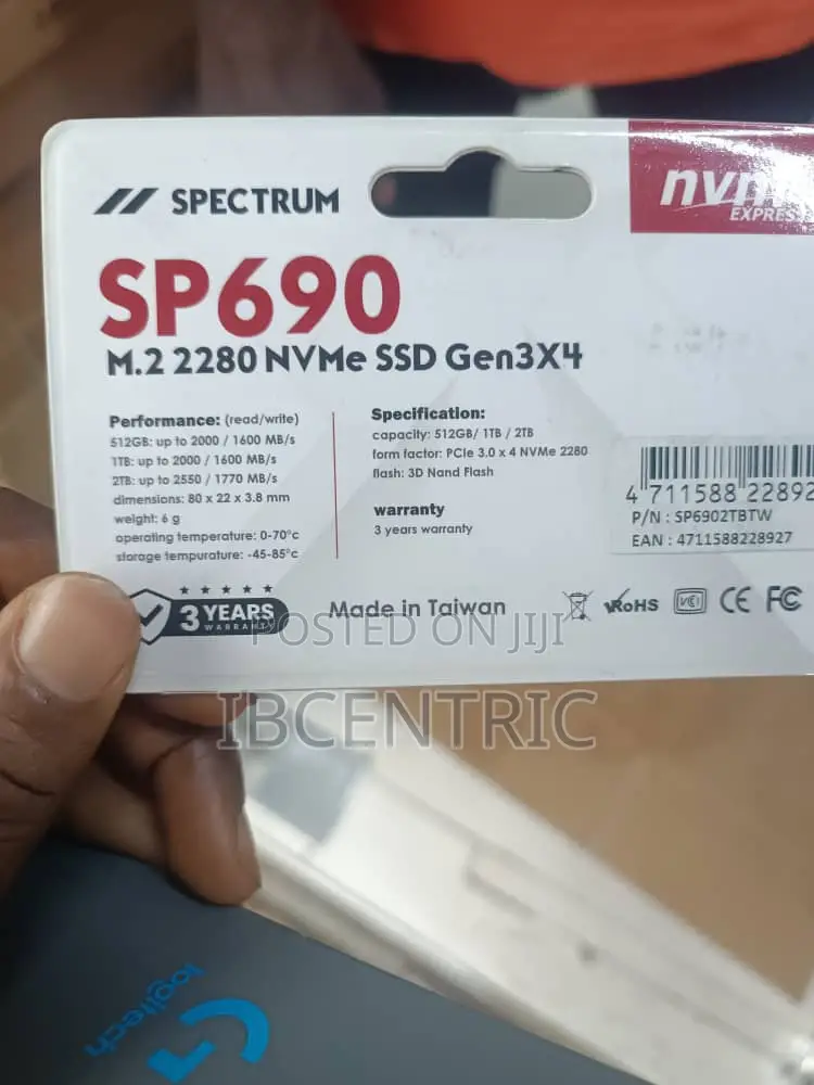 Spectrum 2tb Sp90 Nvme SSD