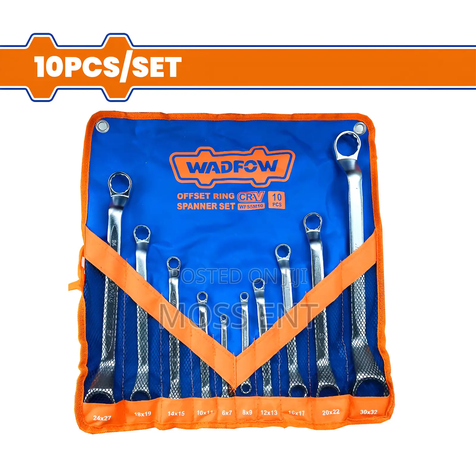 10 PCS Offset Ring Spanner Set - Wfs5m10