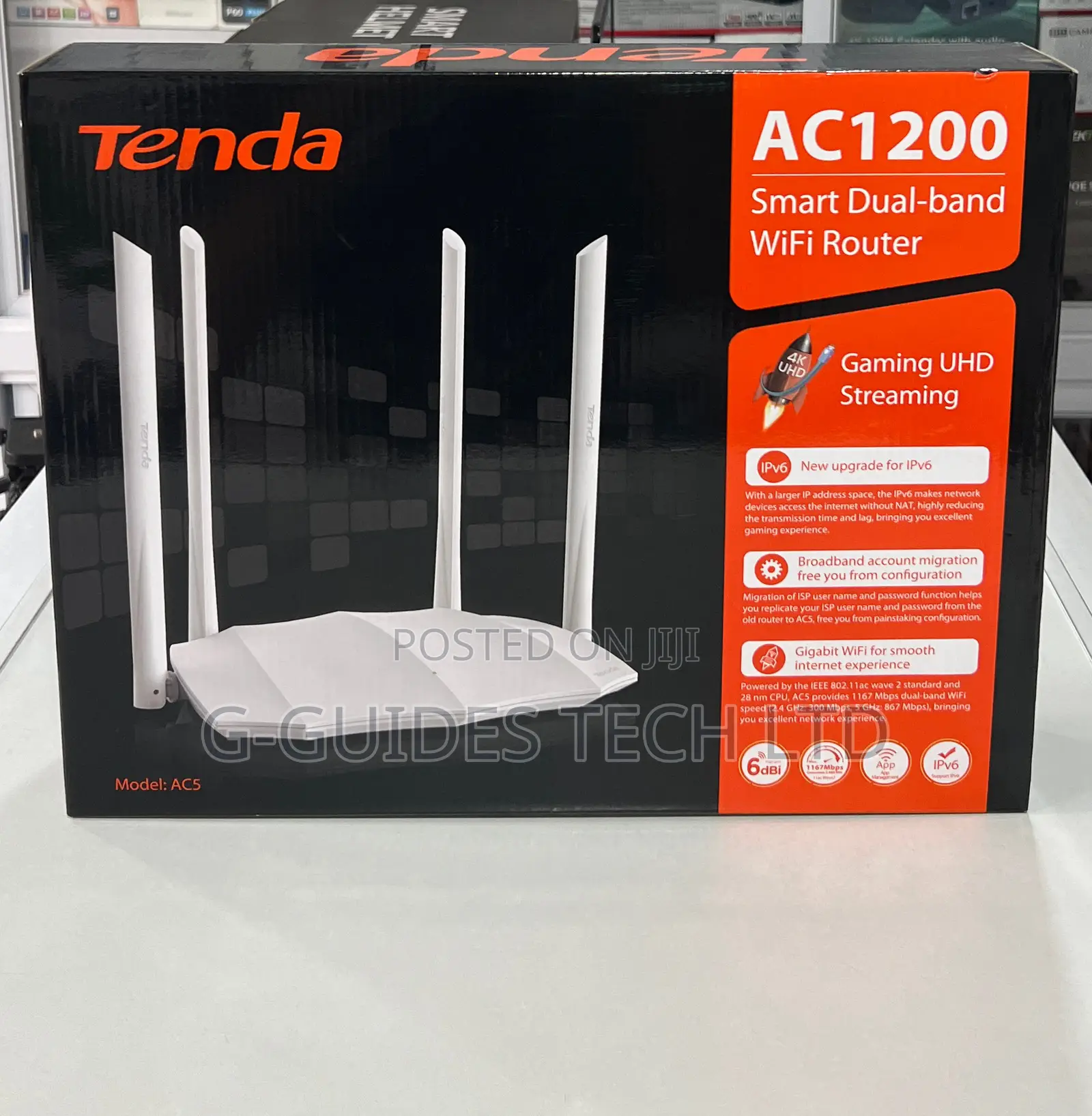 Tenda Ac1200 Smart Dual-Band Router, AC1200 Tenda Router