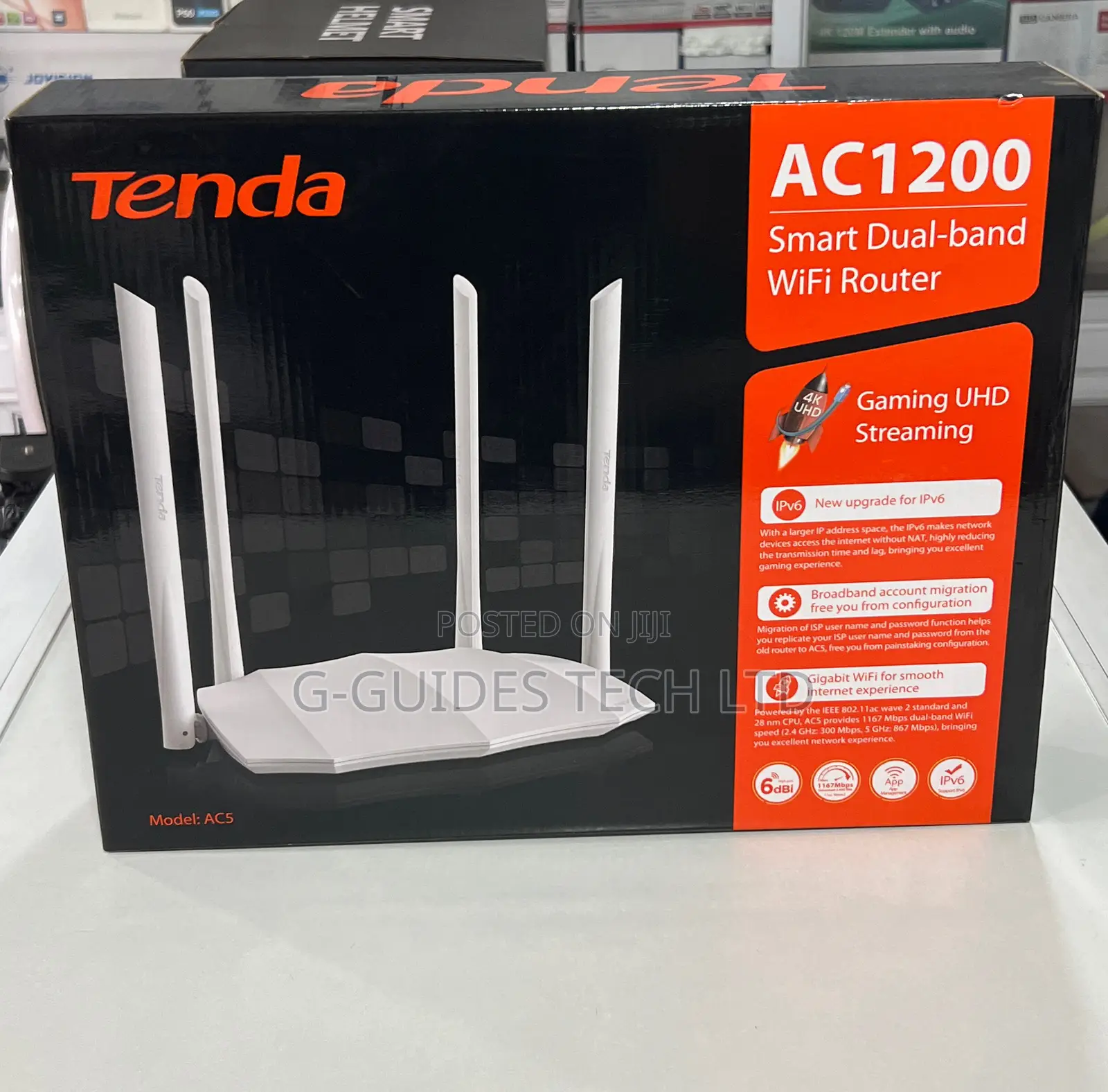 Tenda Ac1200 Smart Dual-Band Router, AC1200 Tenda Router