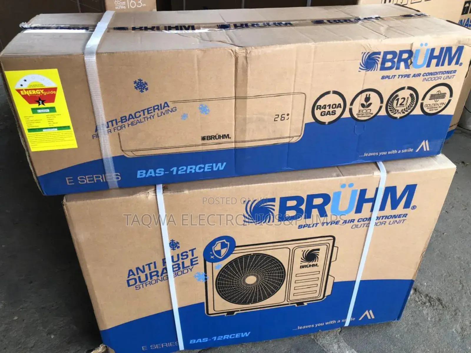 White Color Bruhm 1.5hp Air Conditioner