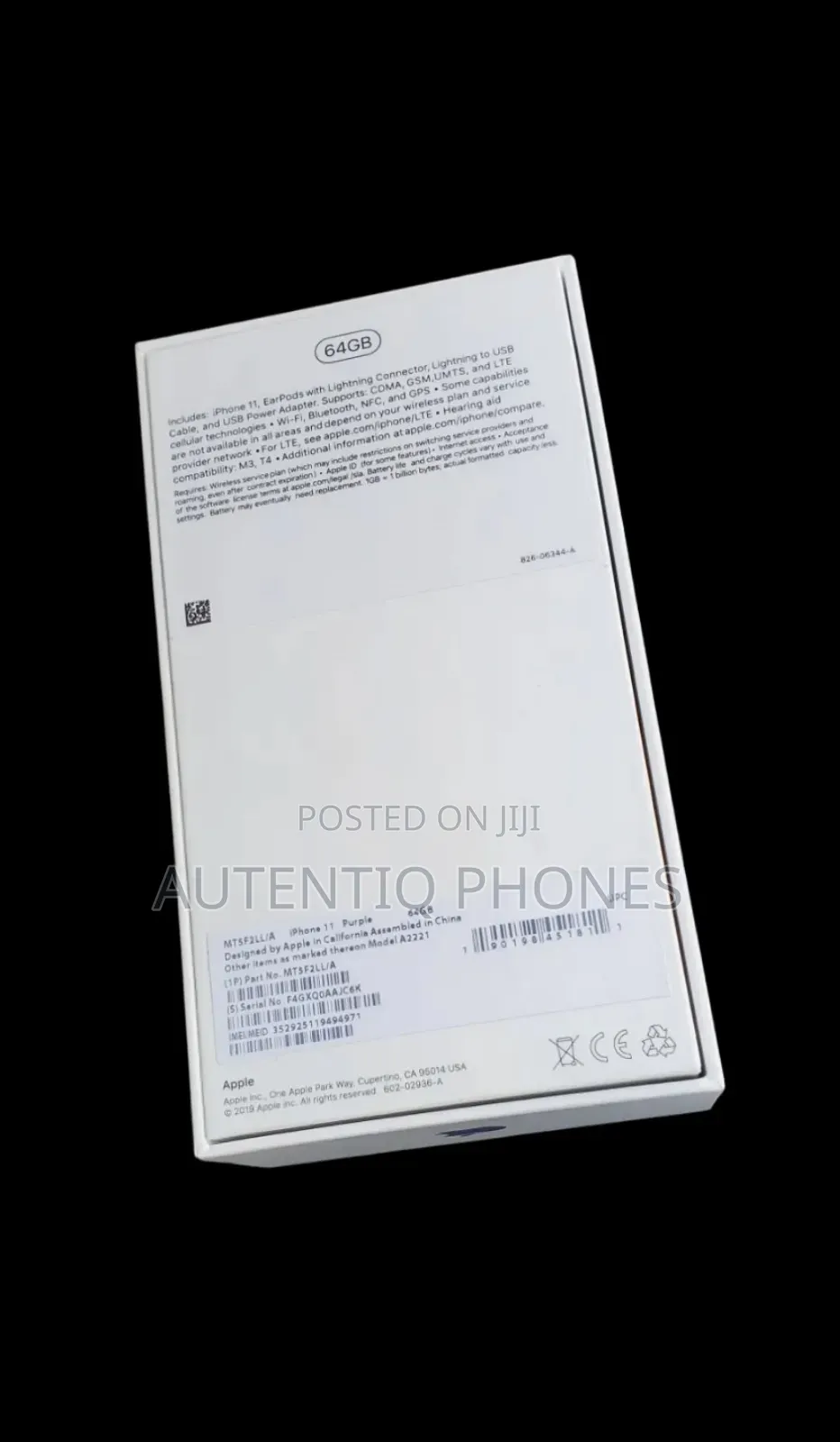 New Apple iPhone 11 64 GB Purple