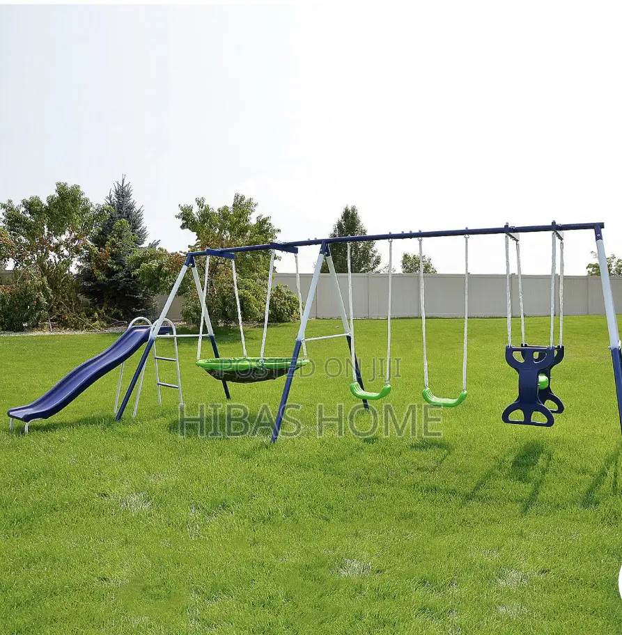 Sportspower 7 Station Swing Set With Slides