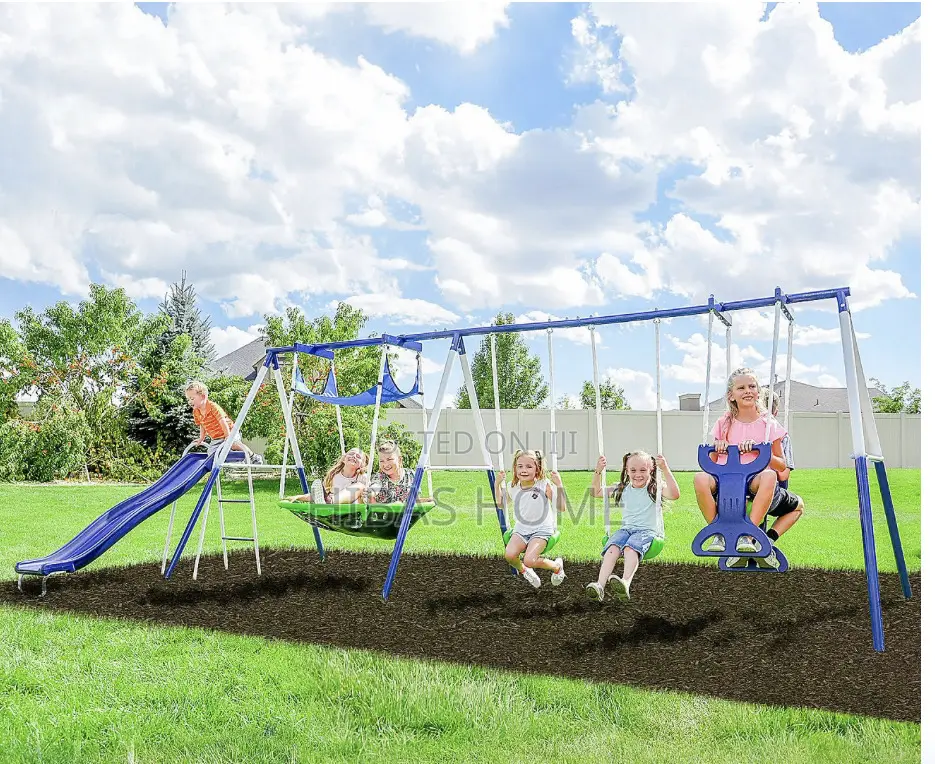 Sportspower 7 Station Swing Set With Slides