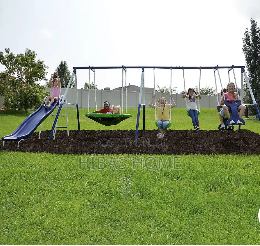 Sportspower 7 Station Swing Set With Slides