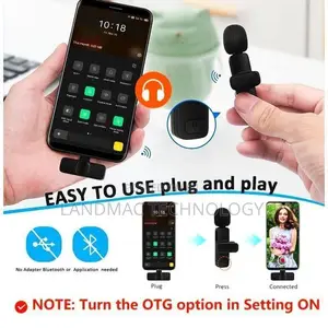 Dual Wireless Microphone for iPhone Android +