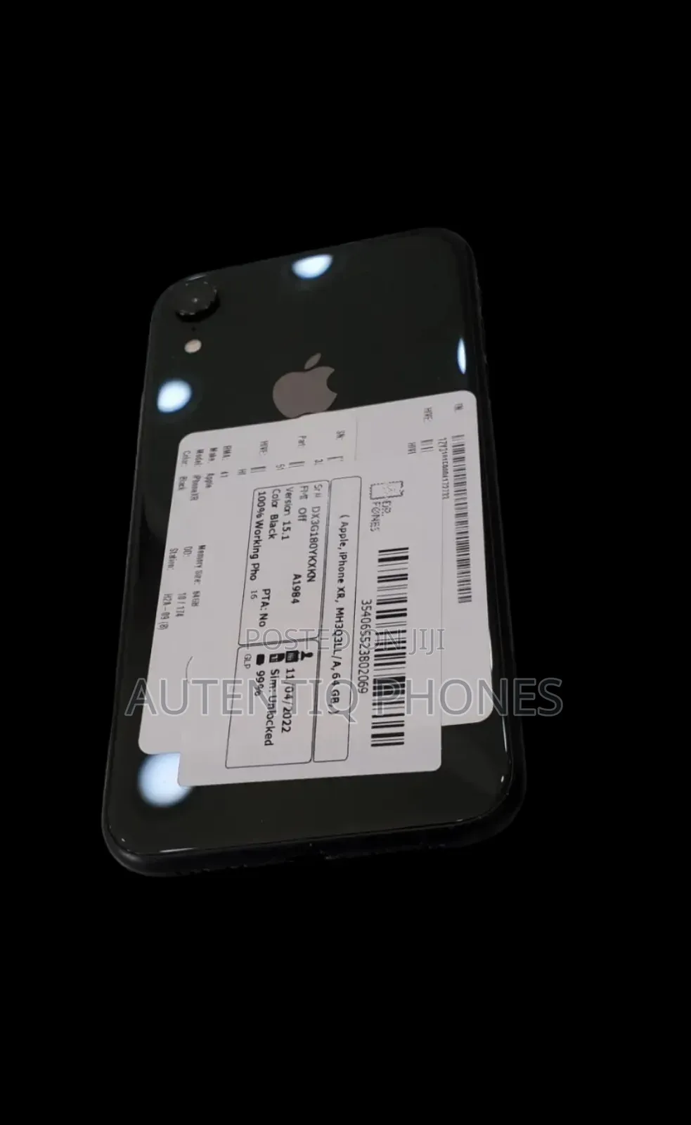 Apple iPhone XR 64 GB Black