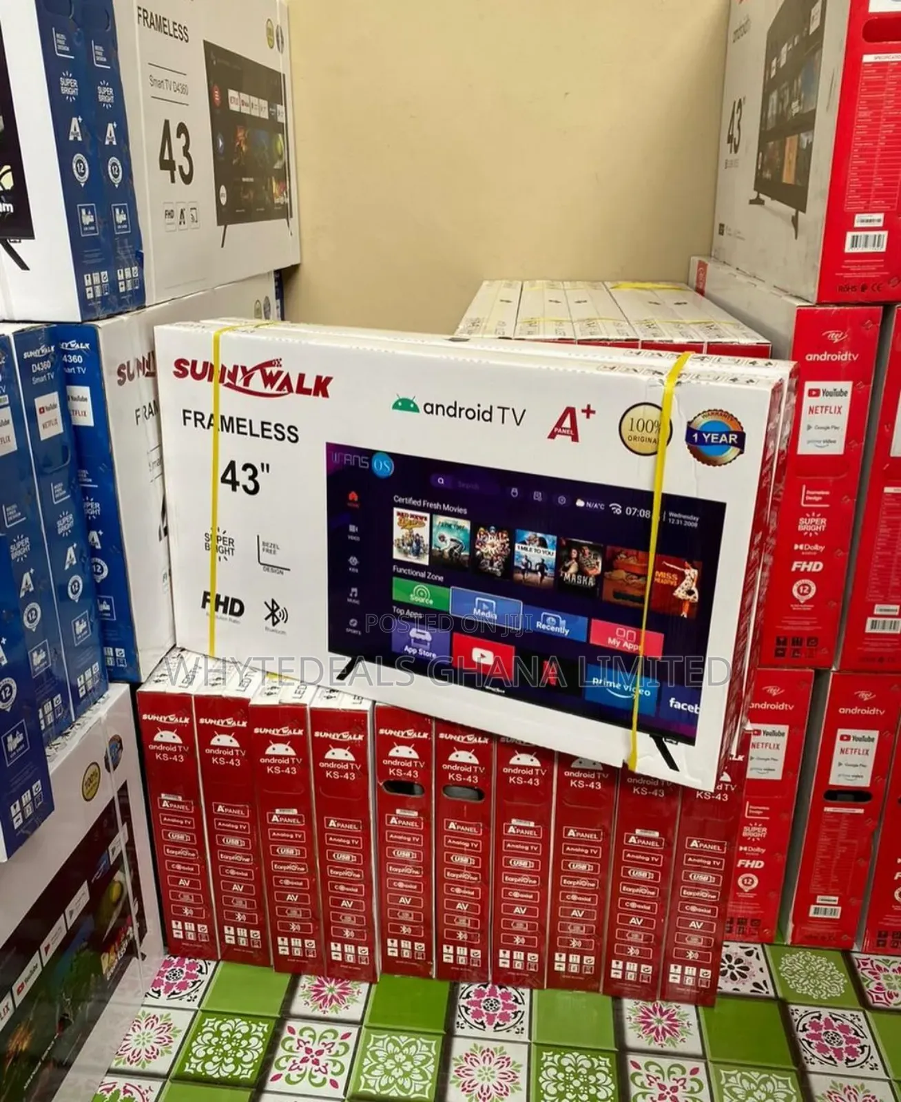 2years Warranty!Android Smart Sunny Walk 43” Bluetooth Ledtv