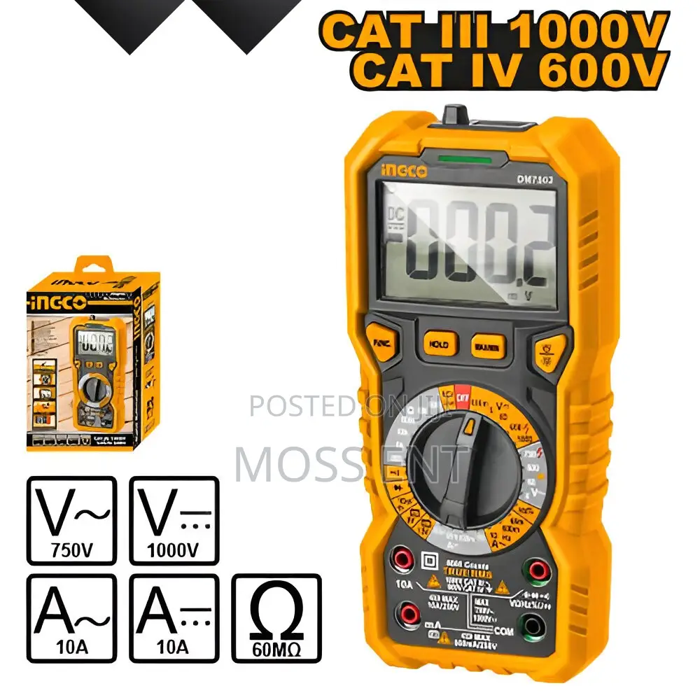 Digital Multimeter 6000 Counts - Dm7502