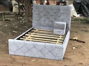 Double Bed Frame With Side Drawer