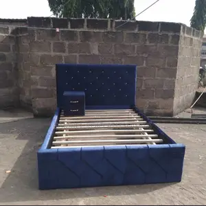 Double Bed With Side Drawer