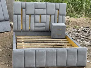 Double Bed Frame With Side Drawer