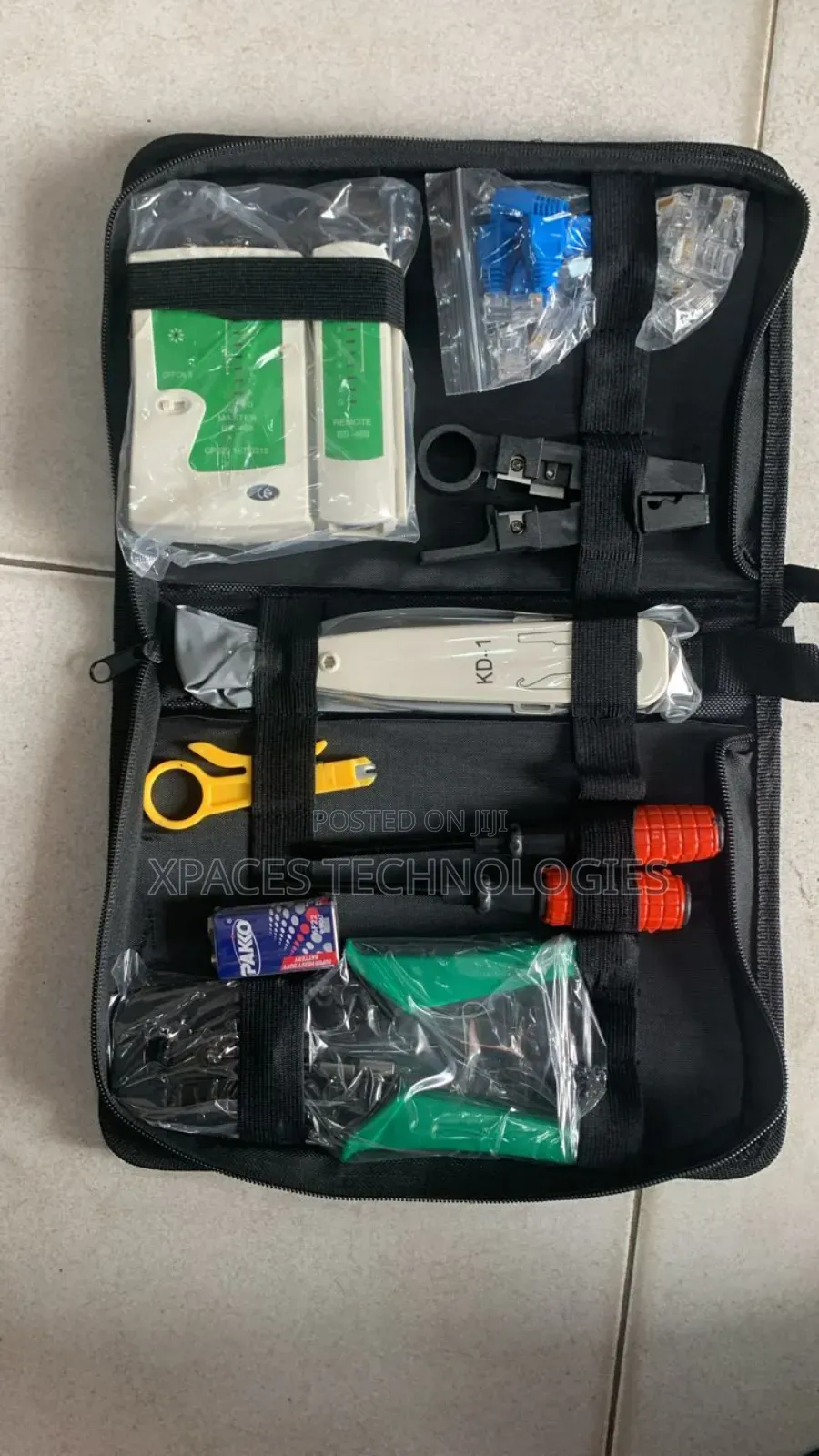 9in 1 Ethernet Lan Rj11, Rj45 Cat6 Networking Tool Kit