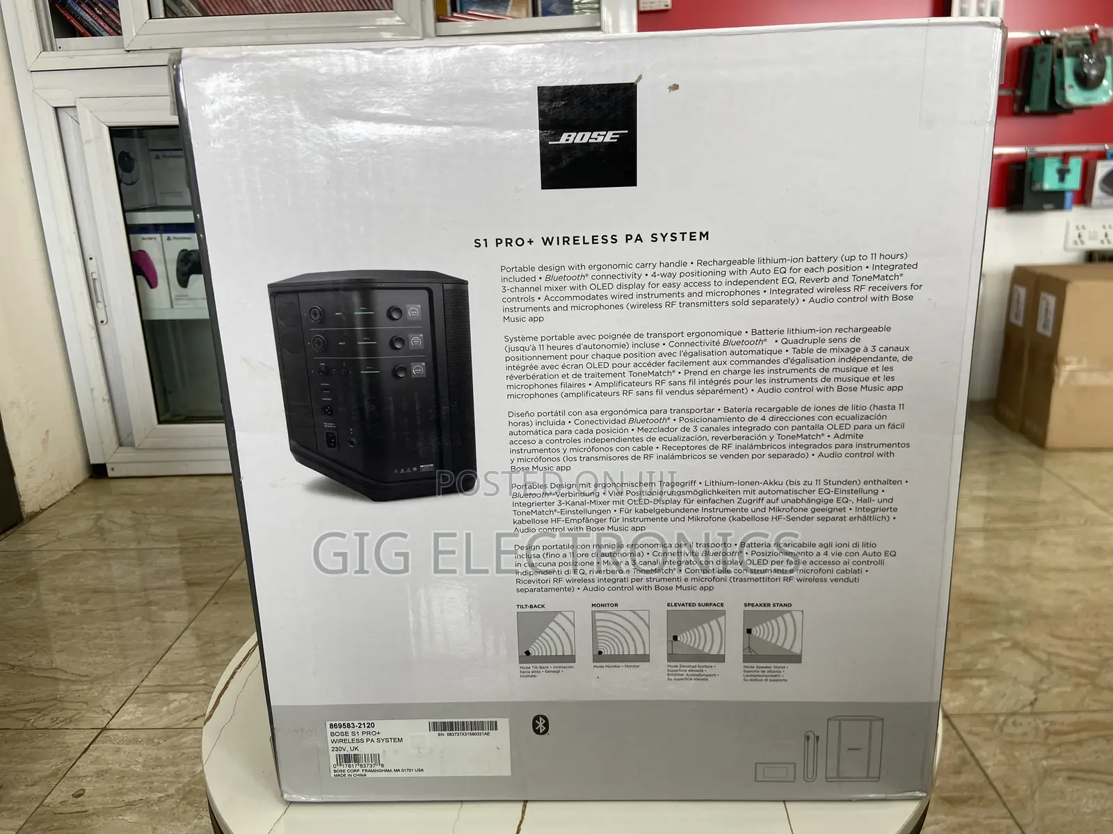 Bose S1 Pro+ Wireless Pa System With Bluetooth