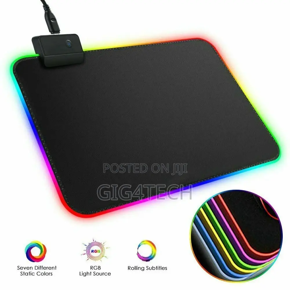 Gaming Mouse Pad RGB LED Light Color