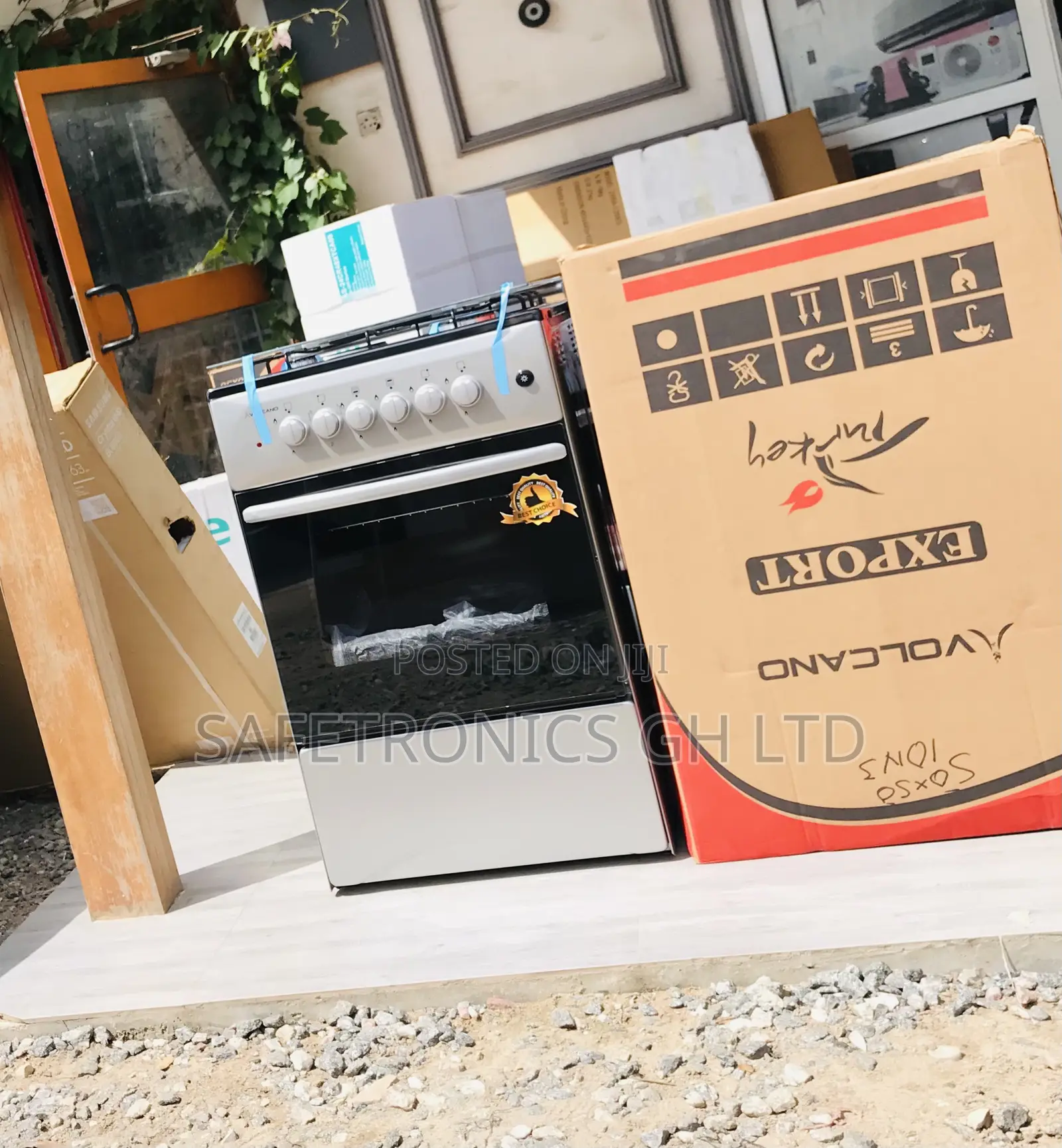 Original Oven/Grill 4 Gas Burner Volcano Gray 
