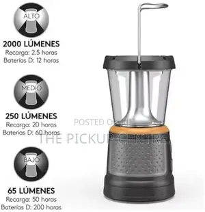 Duracell 2000 Lumen Tri-Power Rechargeable Lantern/Solar/Bat