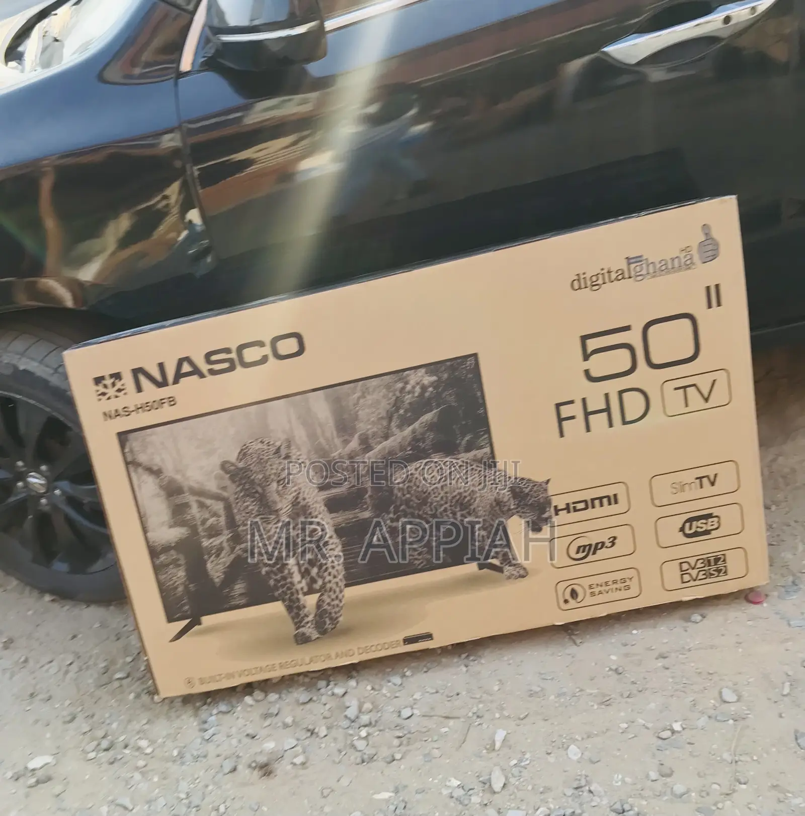 Nasco 50 Inch FHD Digital Satellite Television.