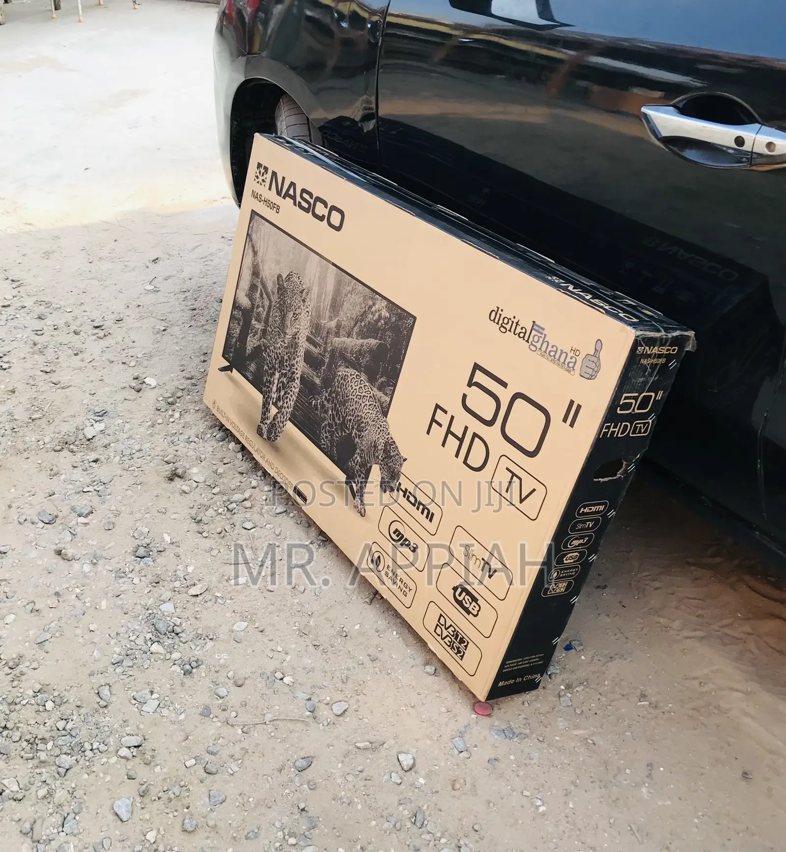 Nasco 50 Inch FHD Digital Satellite Television.