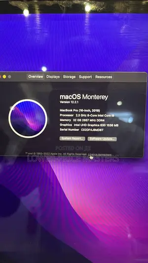 New Laptop Apple MacBook Pro 2019 32GB Intel Core I9 SSD 1T