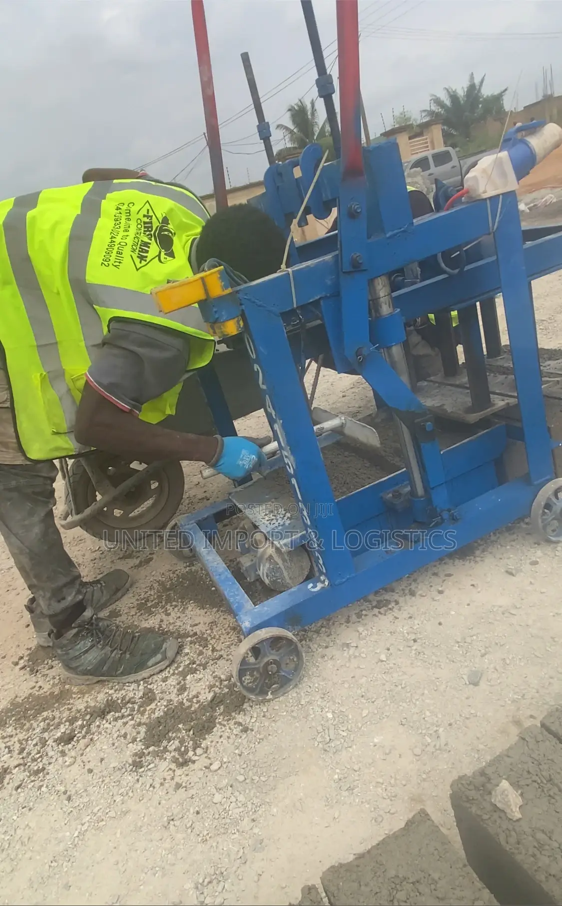 Mobile Industrial Block Factory Machine For Sale And Rental