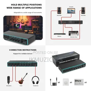 Audio Interface 4×4_ Sound Card for Recording Studio