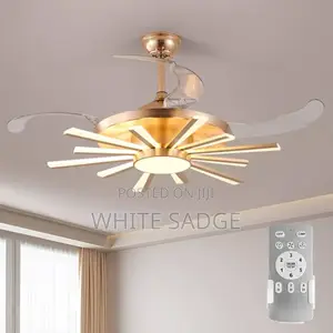 12ams Chandelier Fan Light With Remote Control