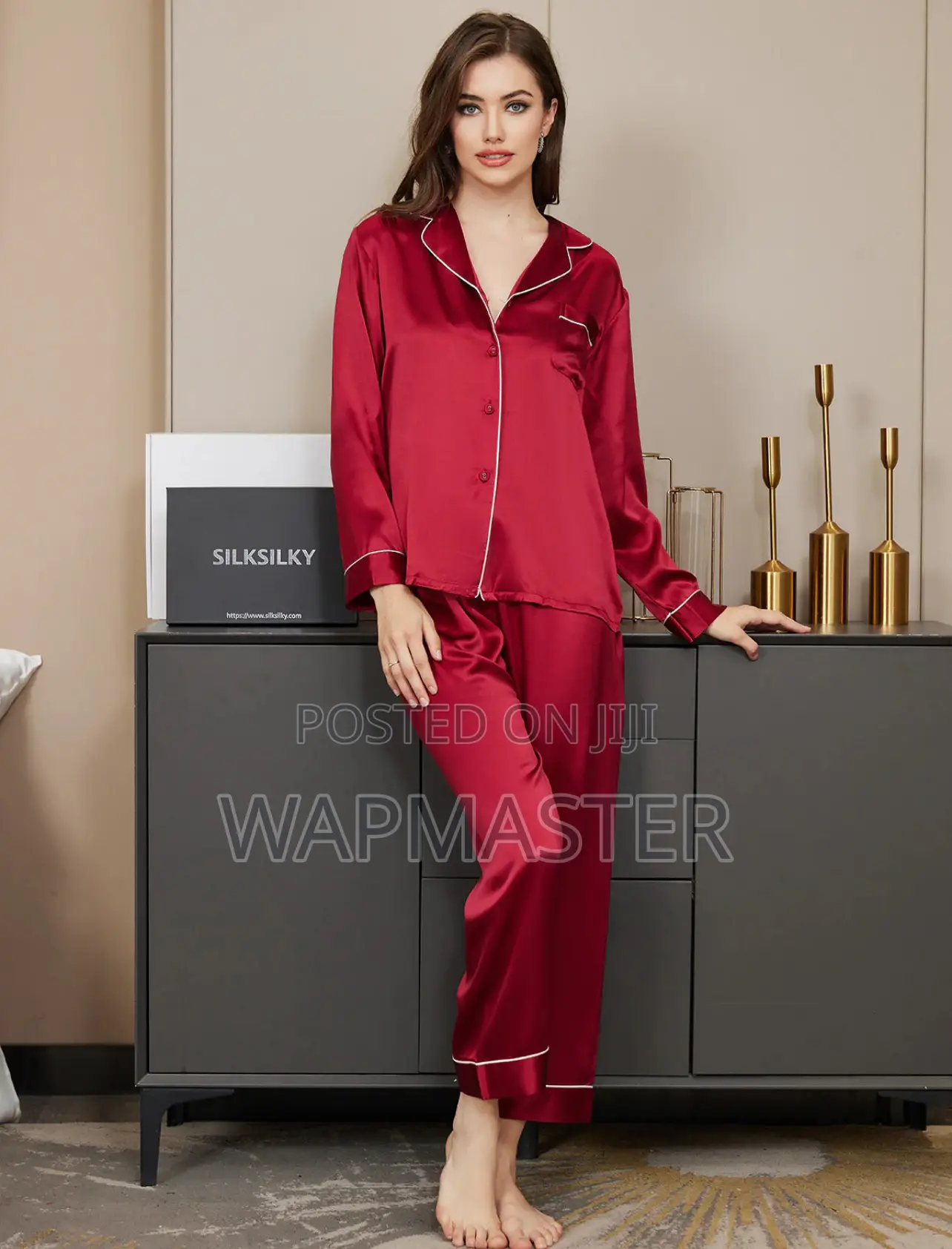100% Pure SILK 2pcs Pajamas Sleep or Lounge Wear
