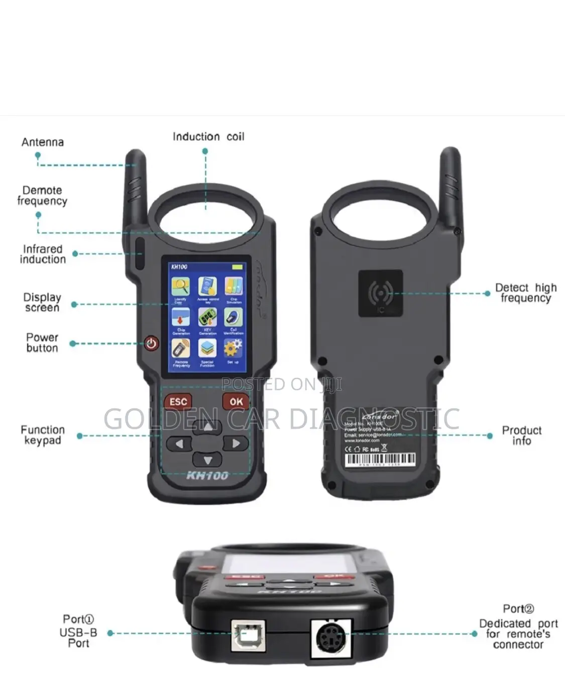Lonsdor KH100+ Remote Car Key Programmer